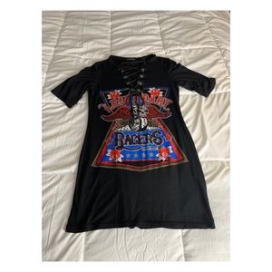 pretty little thing graphic mini dress